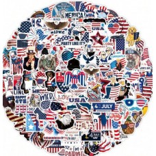 Set De 50 Stickers Usa Estados Unidos País Viajes Gringo Usa
